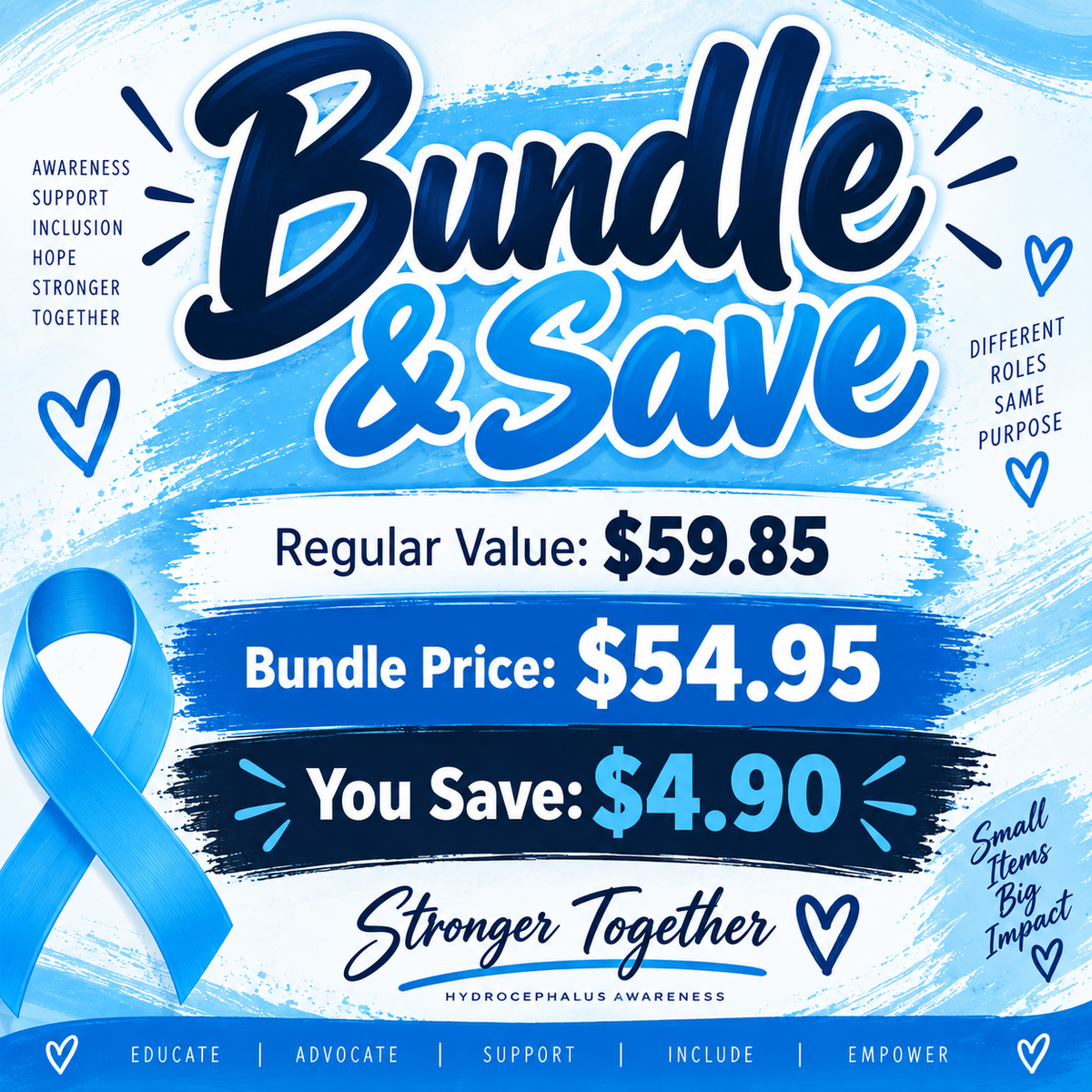 Hydrocephalus Stronger Together Kids Bundle