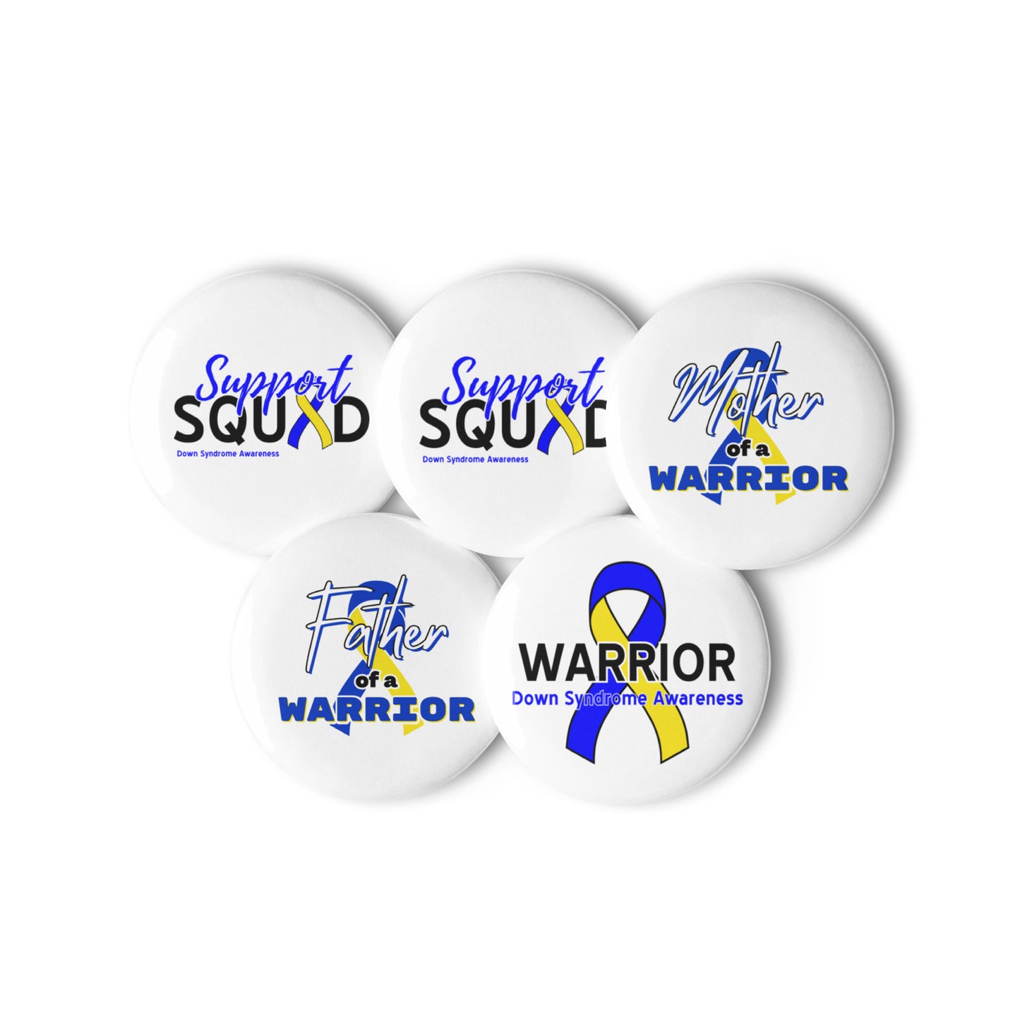 Down syndrome Awareness Pin Button Set