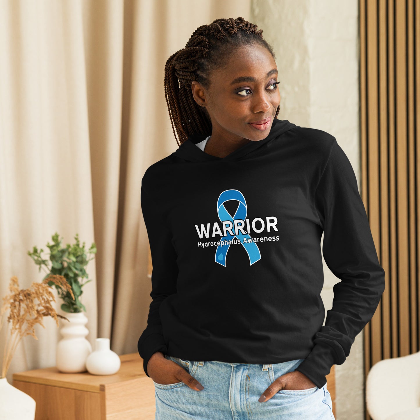 Hydrocephalus Warrior III LS Hooded Tee