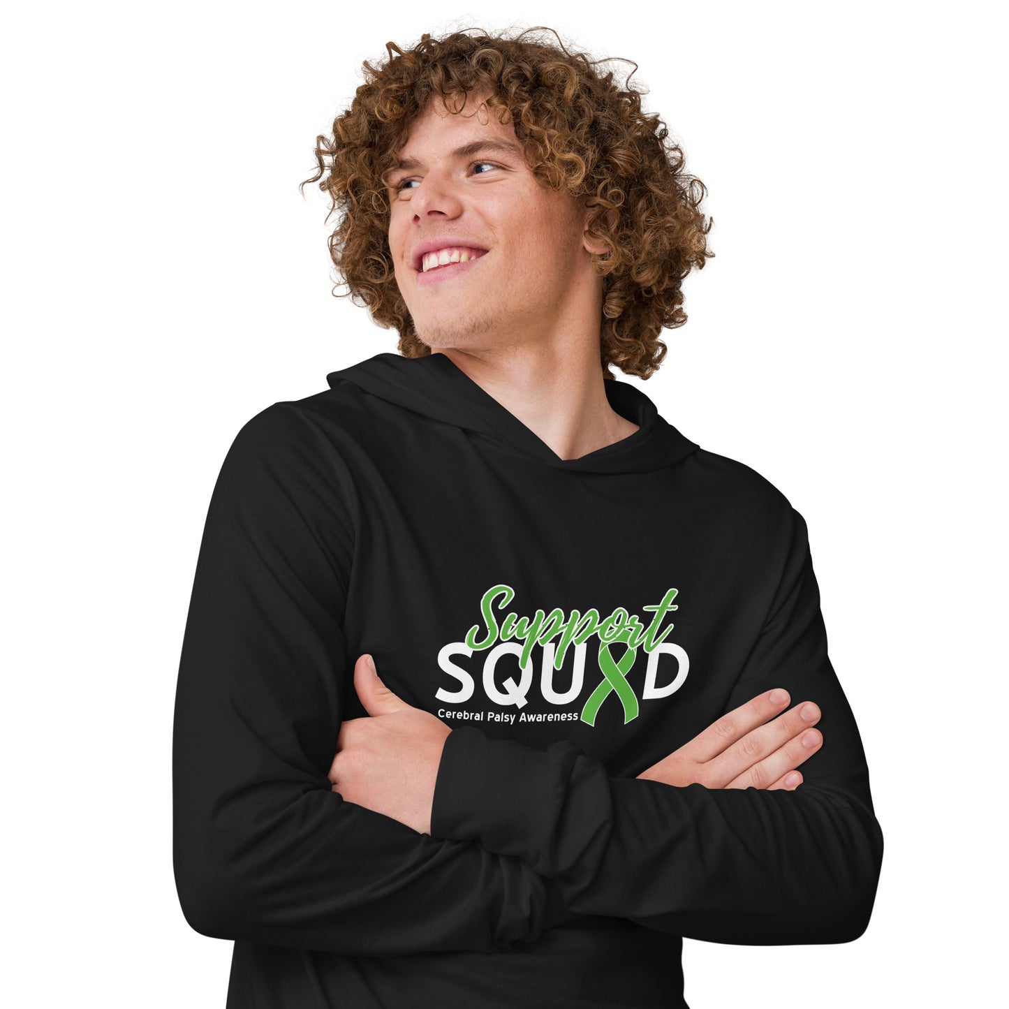 Cerebral Palsy Support Squad LS Hooded Tee