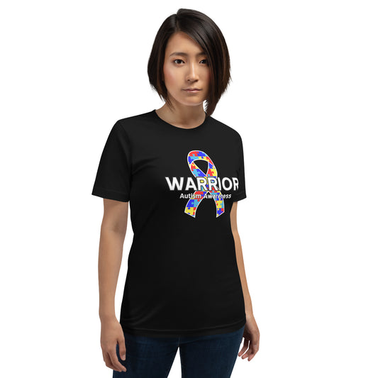 Autism Warrior Shirt | Awareness Ribbon Autism Awareness Graphic Tee for Individuals Living with Autism