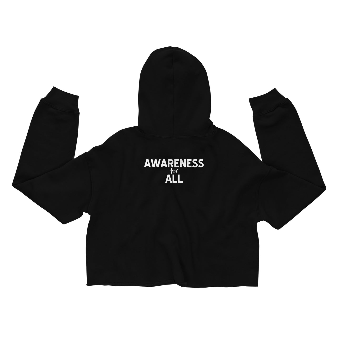 Invisible Disability (Awareness for All) Cropped Hoodie