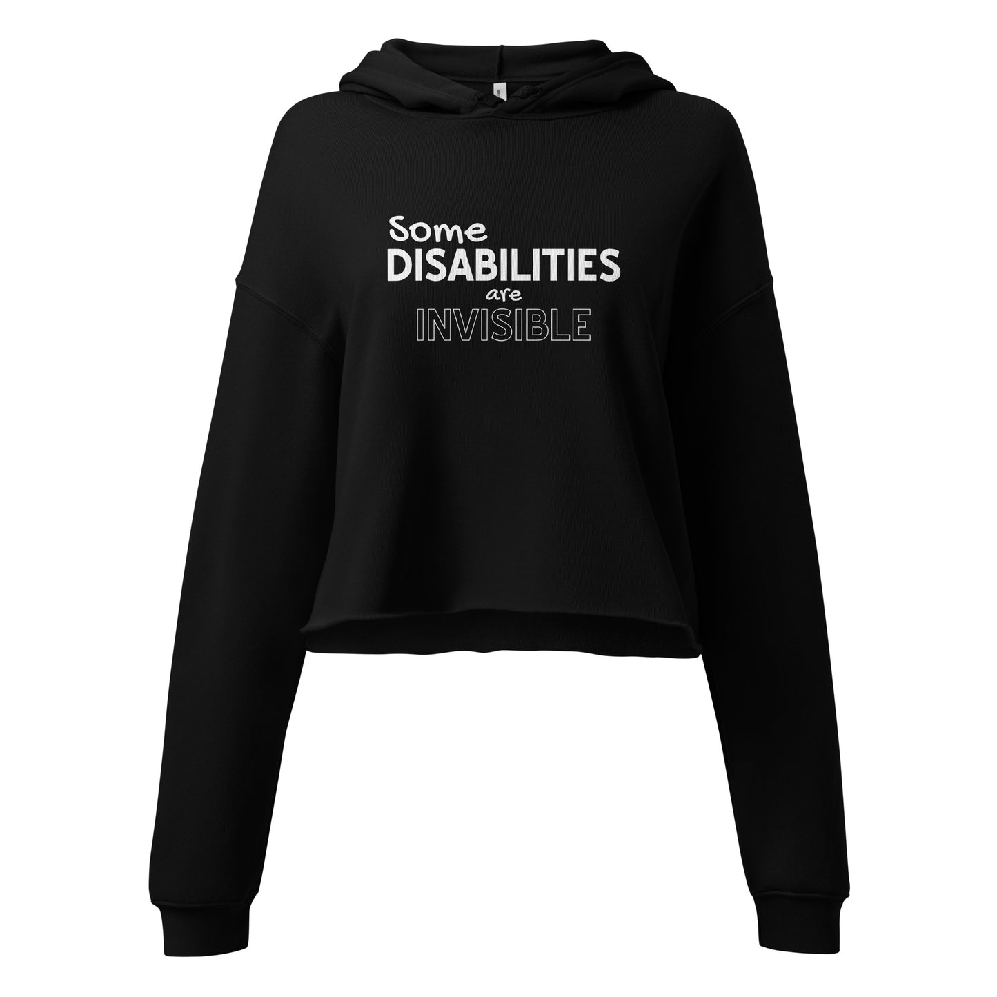 Invisible Disability (Awareness for All) Cropped Hoodie