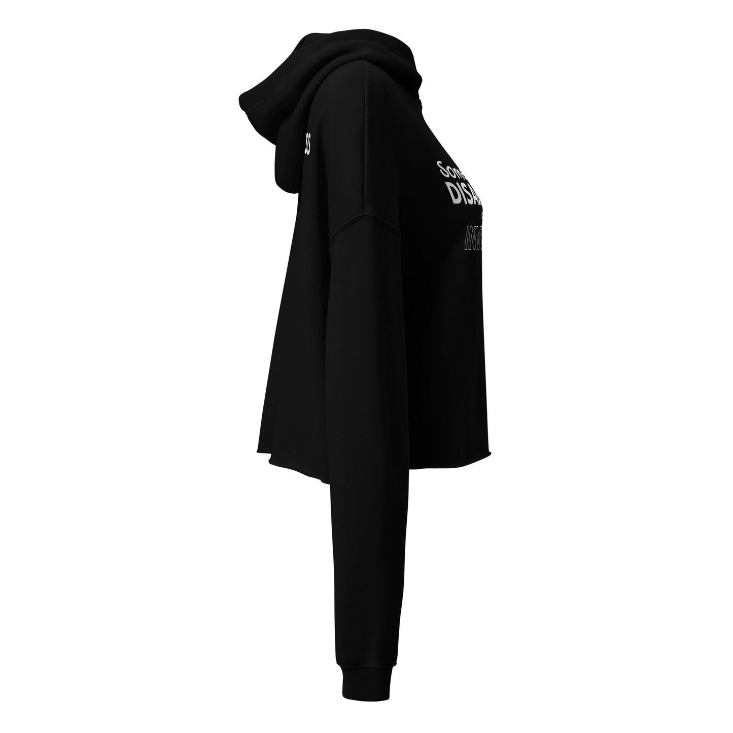 Invisible Disability (Awareness for All) Cropped Hoodie