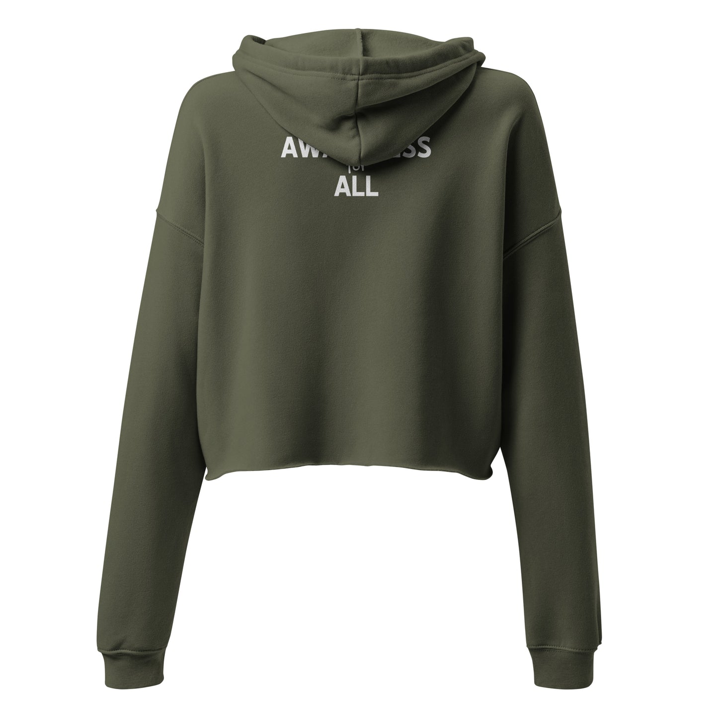 Invisible Disability (Awareness for All) Cropped Hoodie