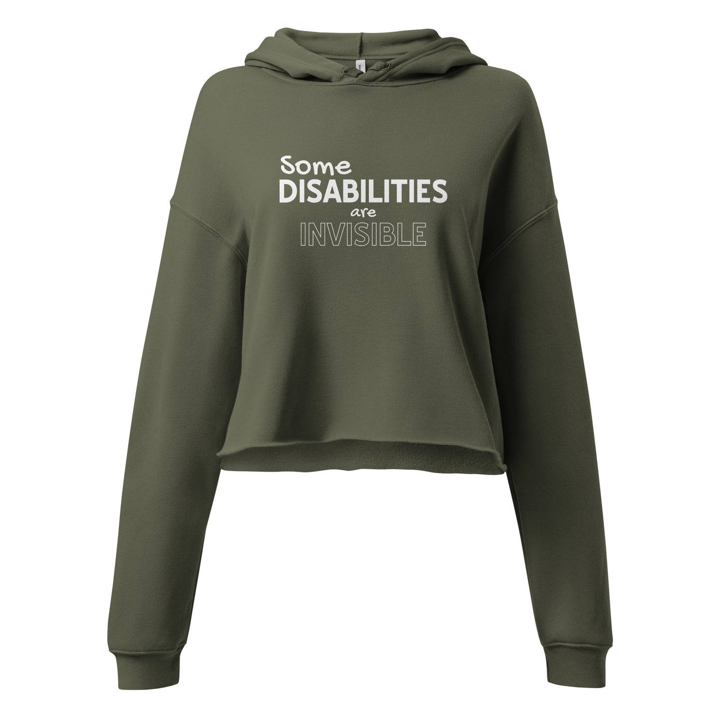 Invisible Disability (Awareness for All) Cropped Hoodie