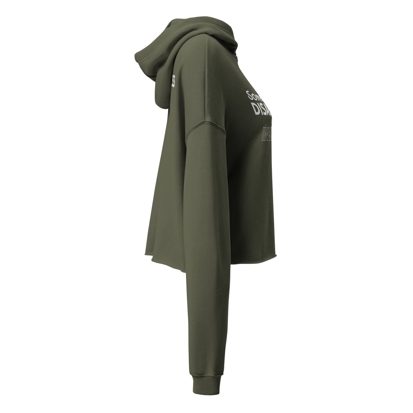 Invisible Disability (Awareness for All) Cropped Hoodie