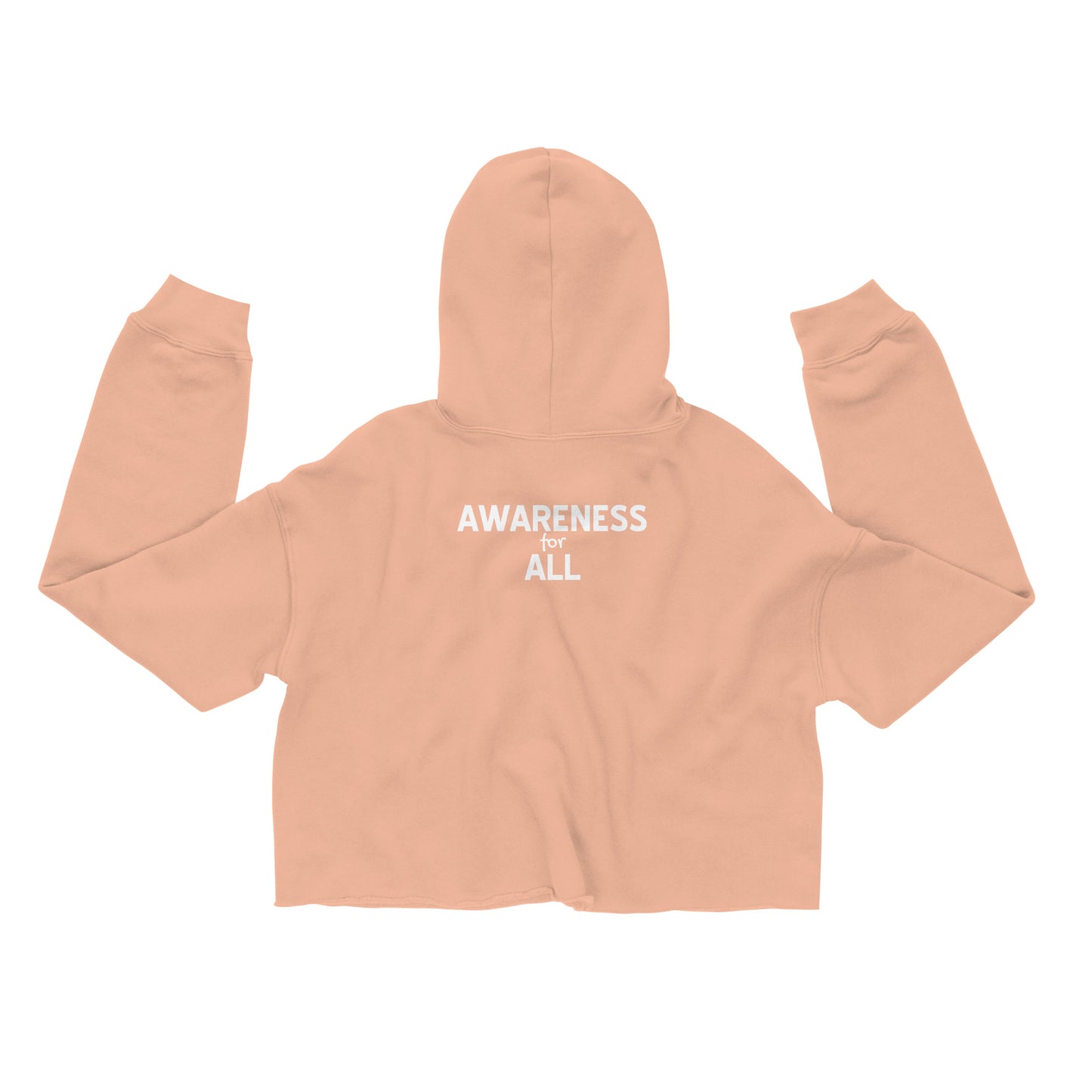 Invisible Disability (Awareness for All) Cropped Hoodie