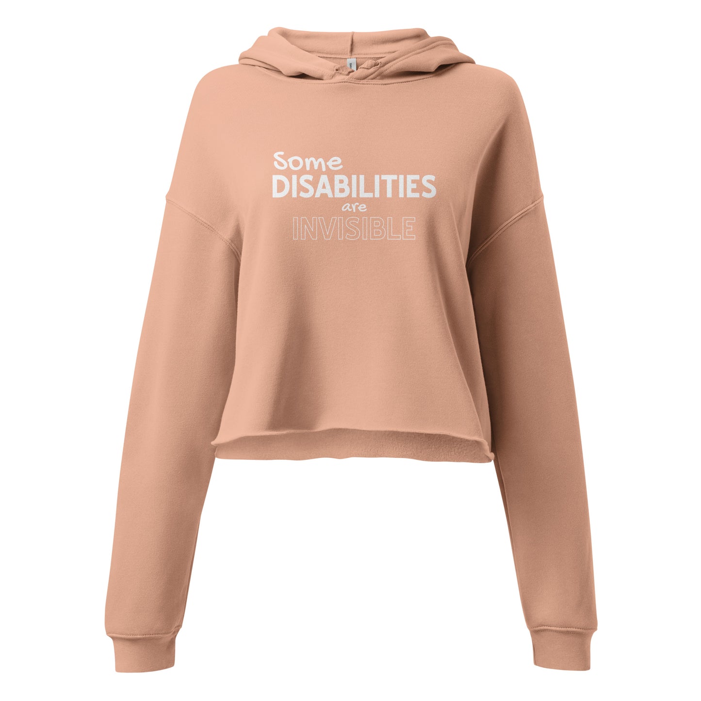 Invisible Disability (Awareness for All) Cropped Hoodie