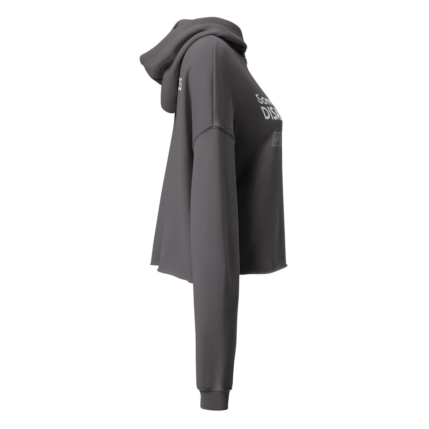 Invisible Disability (Awareness for All) Cropped Hoodie