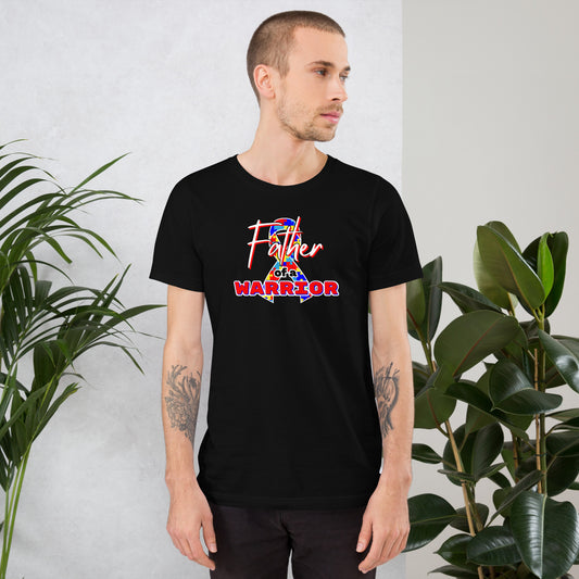 Autism Dad support t-shirt with neurodiversity awareness design in the color black