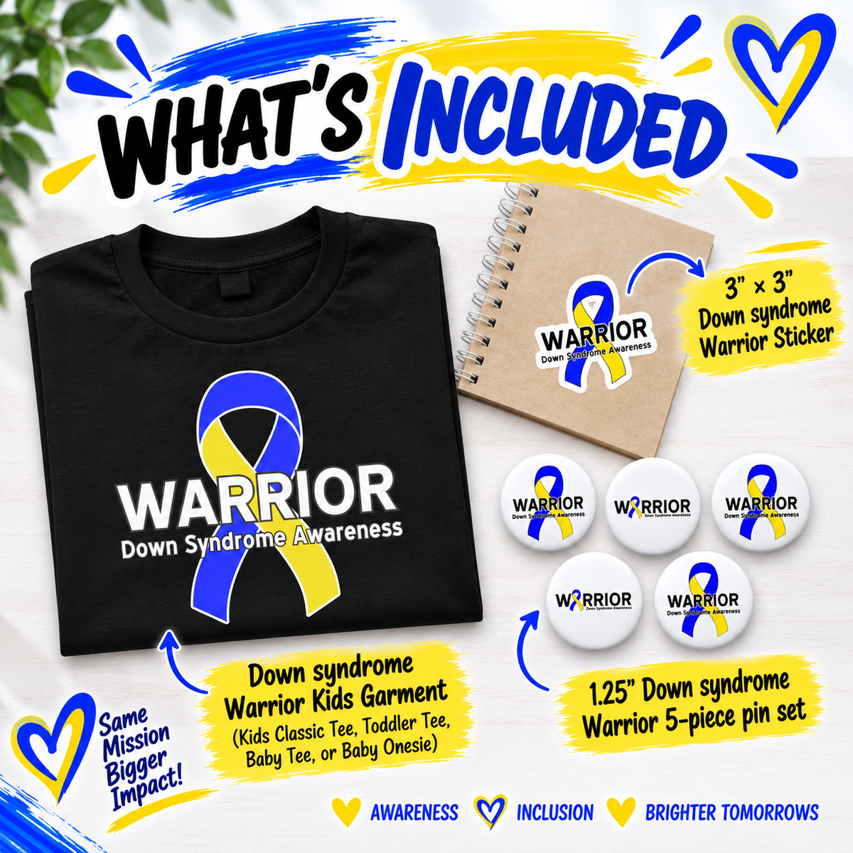 Down syndrome Awareness Warrior Kids Bundle