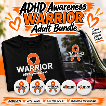ADHD Awareness Warrior Adult Bundle