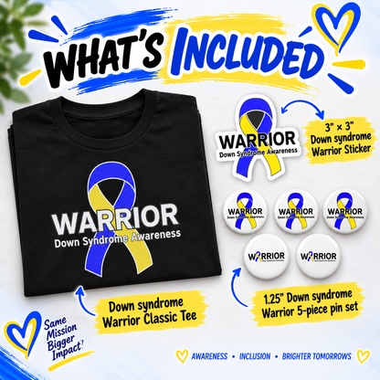 Down syndrome Awareness Warrior Adult Bundle