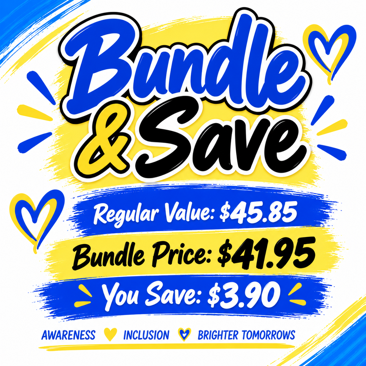 Down syndrome Awareness Warrior Adult Bundle