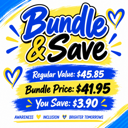 Down syndrome Awareness Warrior Adult Bundle