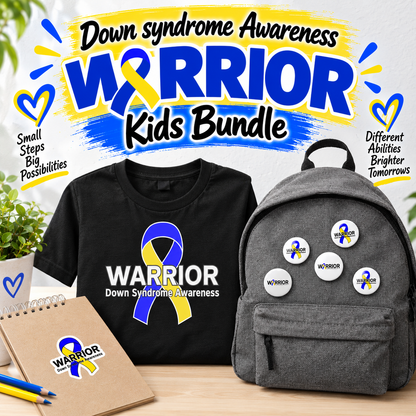 Down syndrome Awareness Warrior Kids Bundle