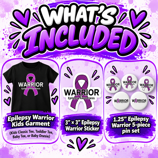 Epilepsy Awareness Warrior Kids Bundle