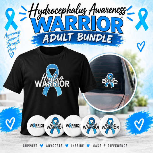Hydrocephalus Awareness Warrior Adult Bundle