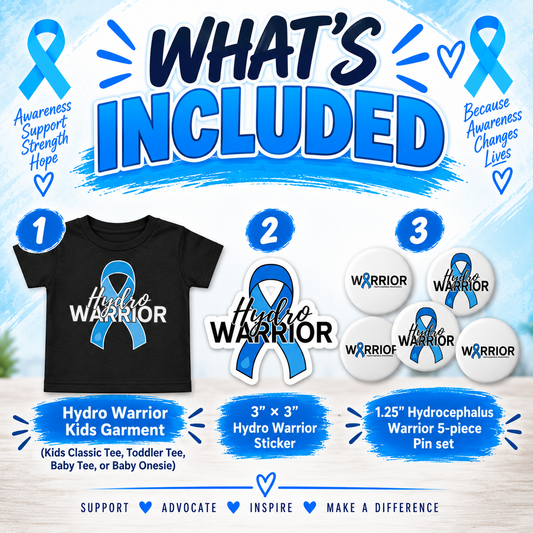 Hydrocephalus Awareness Warrior Kids Bundle