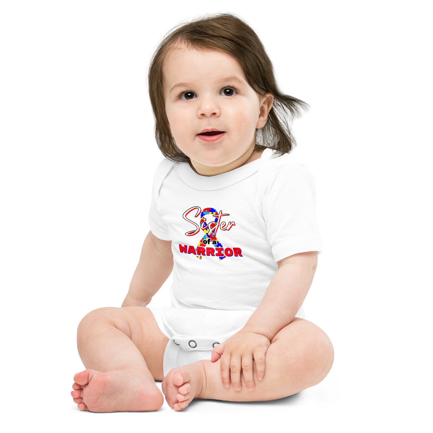 Autism Sister of a Warrior Onesie