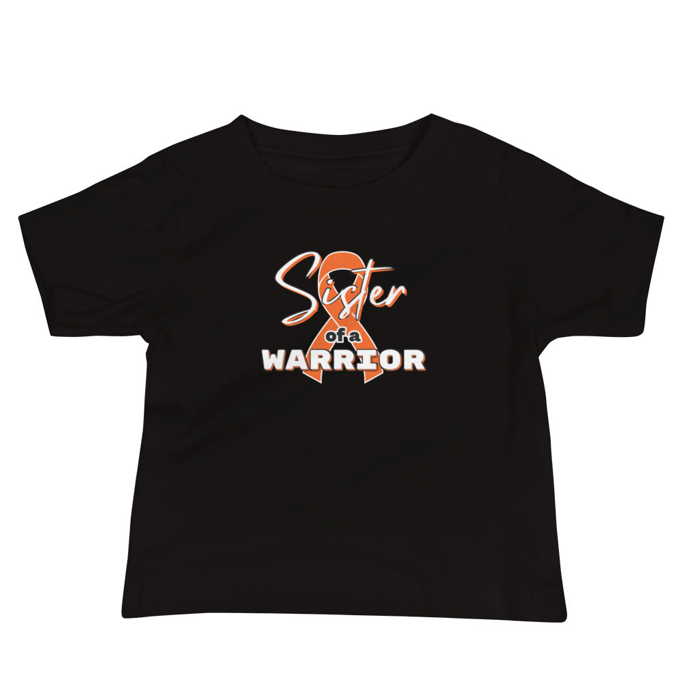 ADHD Sister of a Warrior Baby Tee