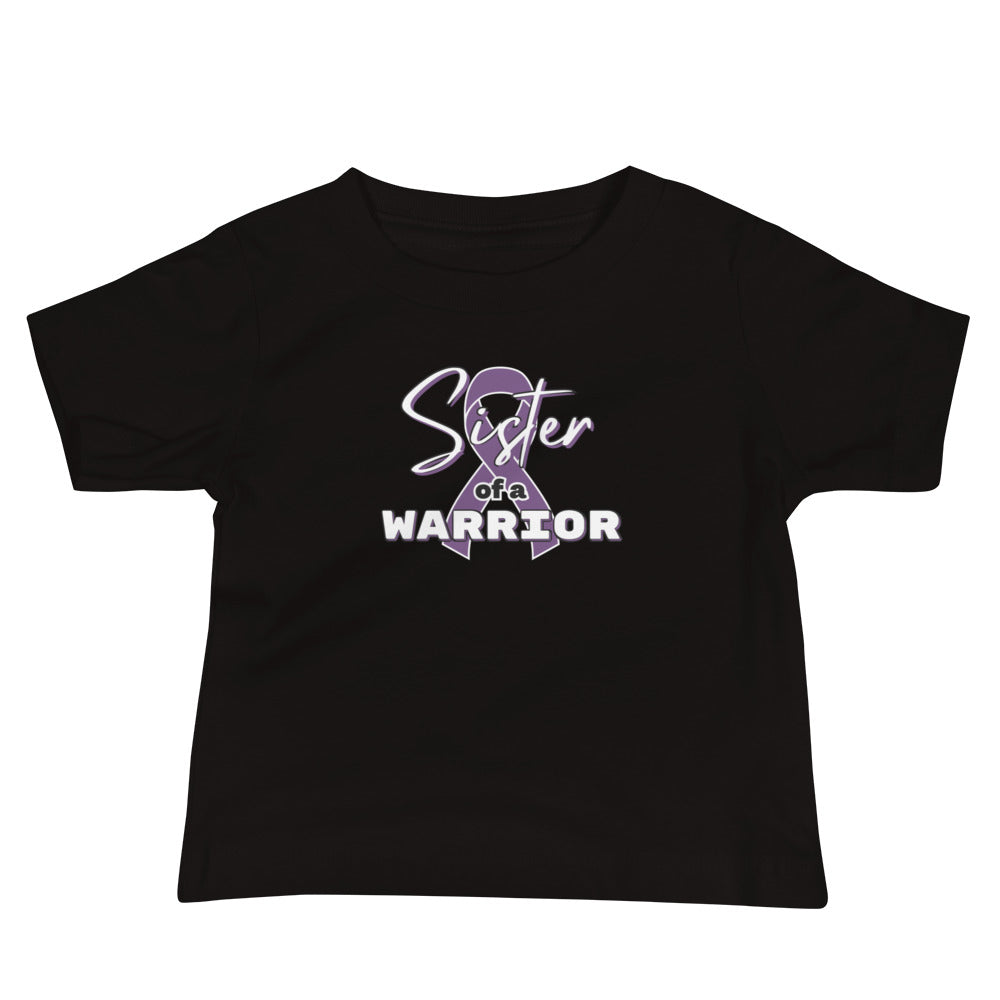 Epilepsy Sister of a Warrior Baby Tee