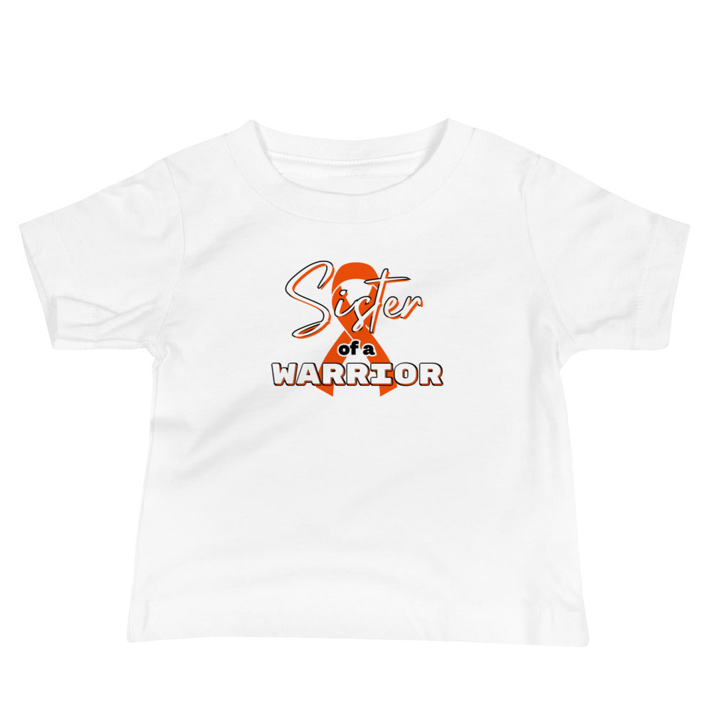 ADHD Sister of a Warrior Baby Tee