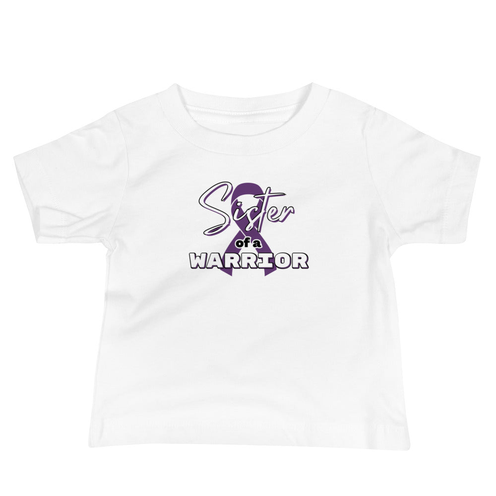 Epilepsy Sister of a Warrior Baby Tee