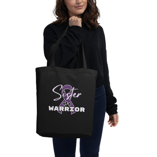 Epilepsy Sister of a Warrior Tote