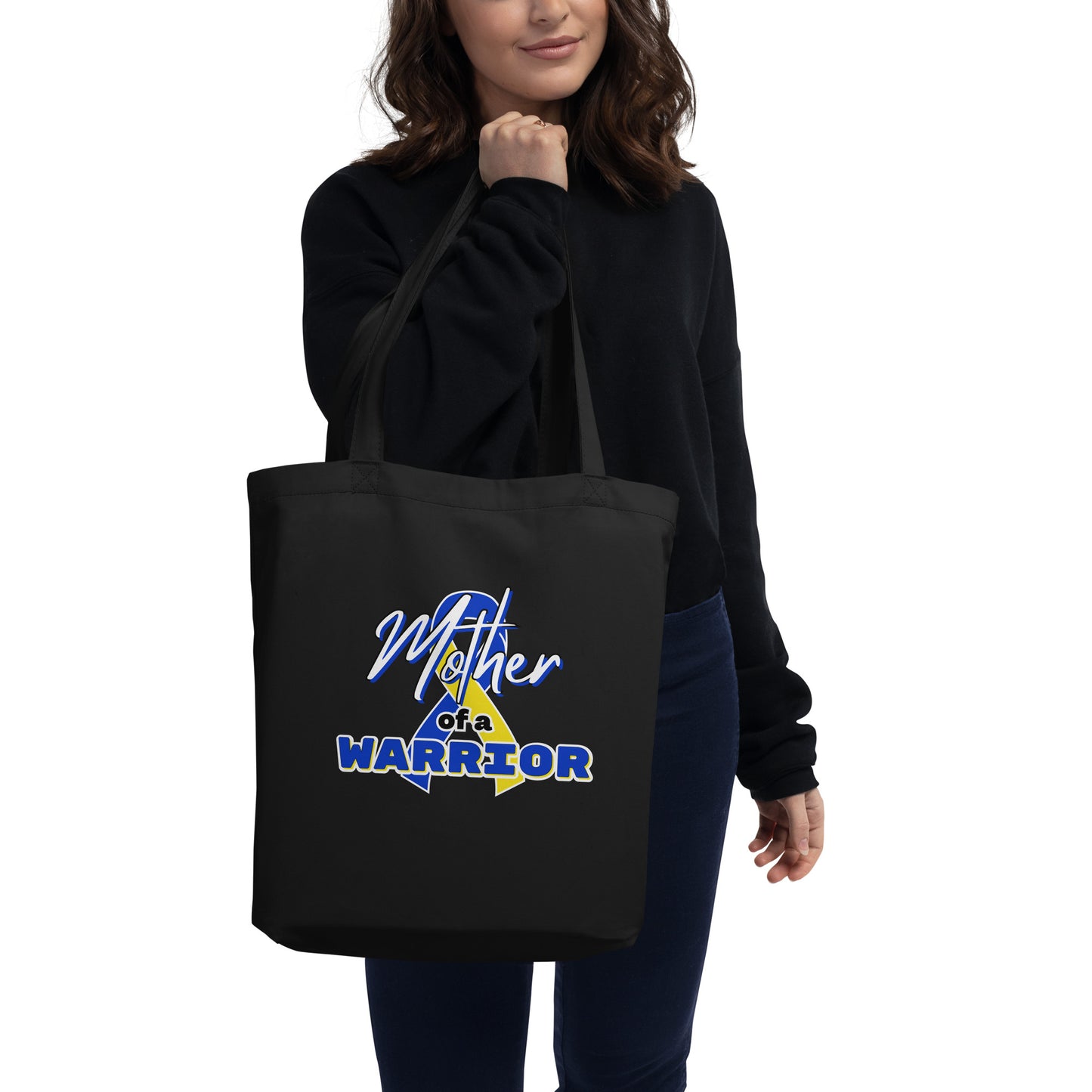 Down syndrome Mother of a Warrior Tote