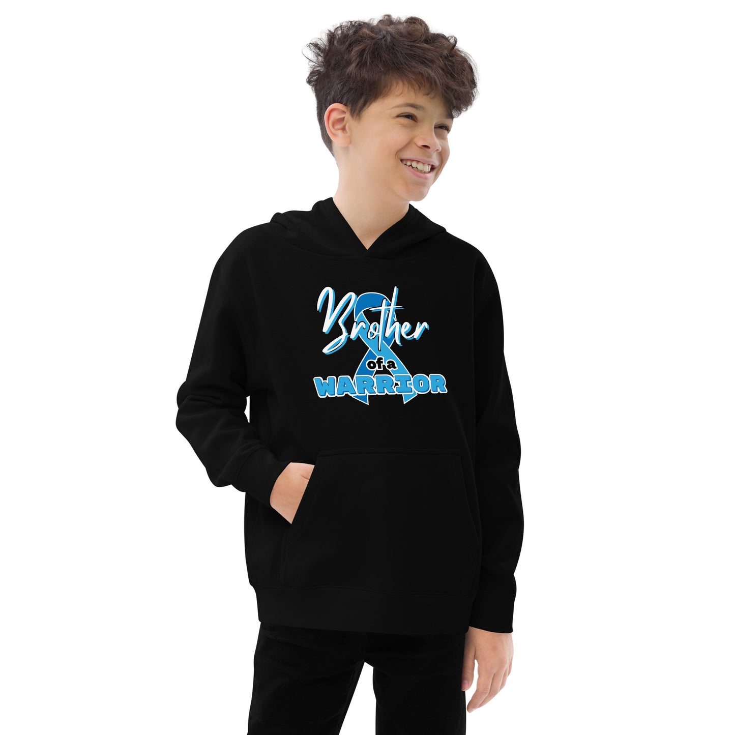 Hydrocephalus Brother of a Warrior Kids Hoodie