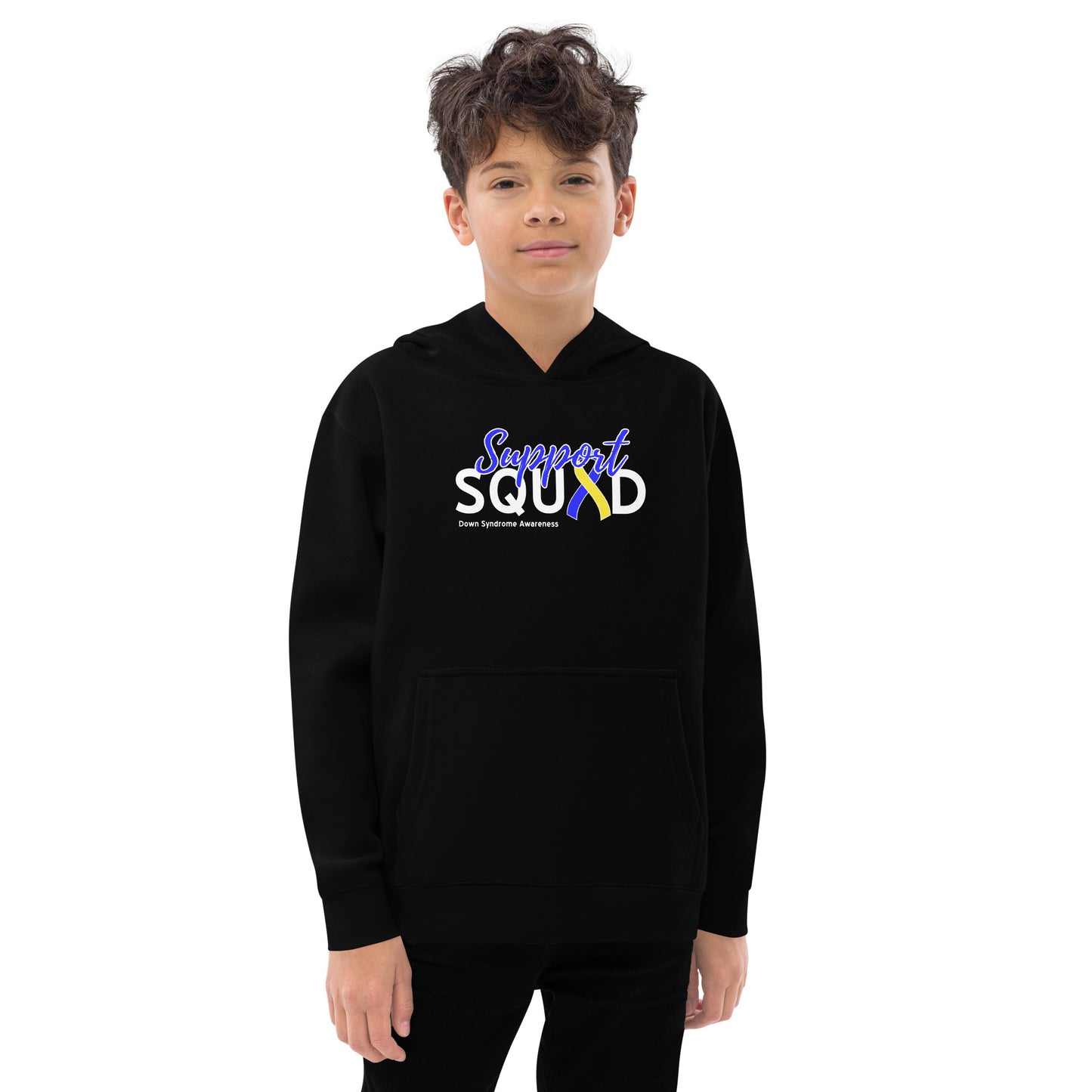 Down syndrome Support Squad Kids Hoodie