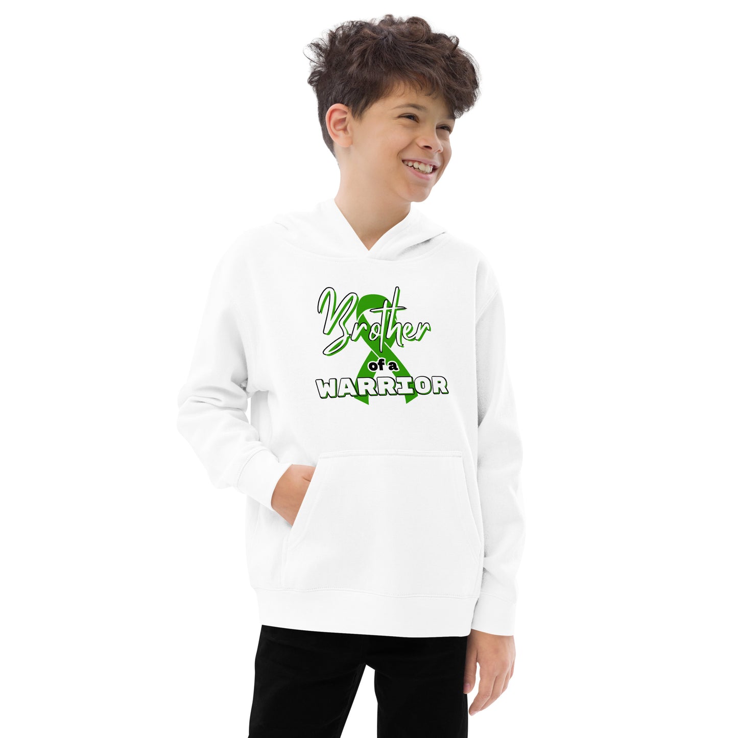 Cerebral Palsy Brother of a Warrior Kids Hoodie