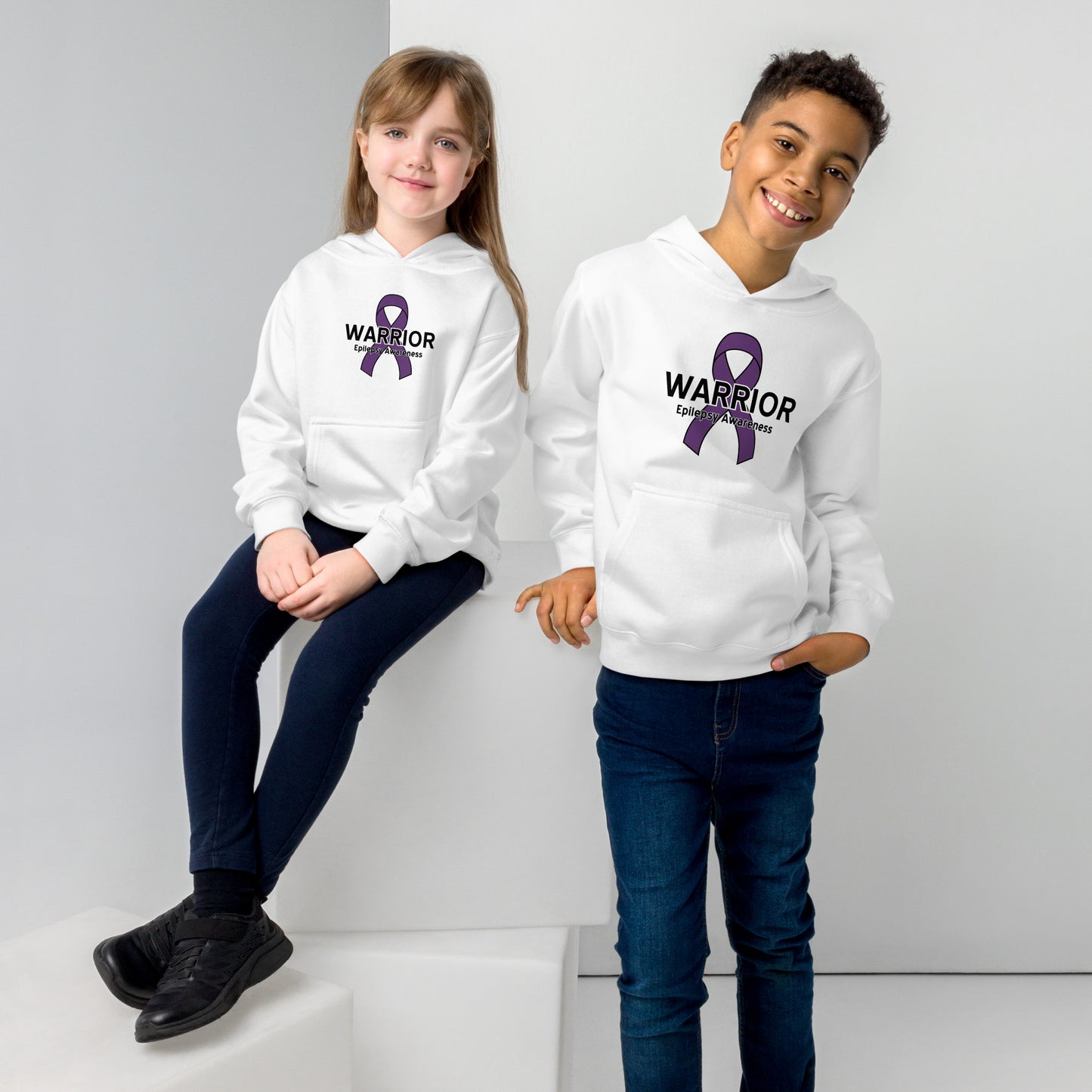 Epilepsy Warrior III Kids Hoodie