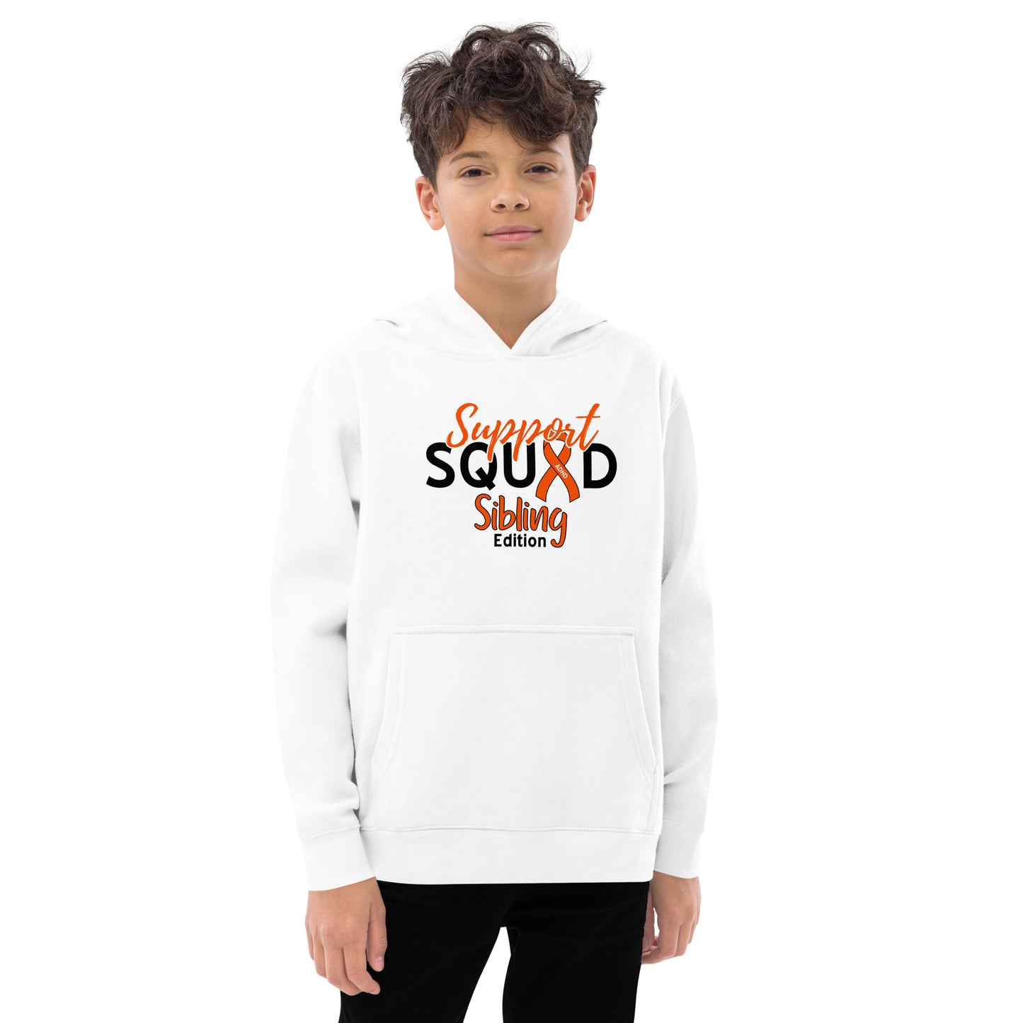 ADHD Support Squad Sibling Edition Kids Hoodie