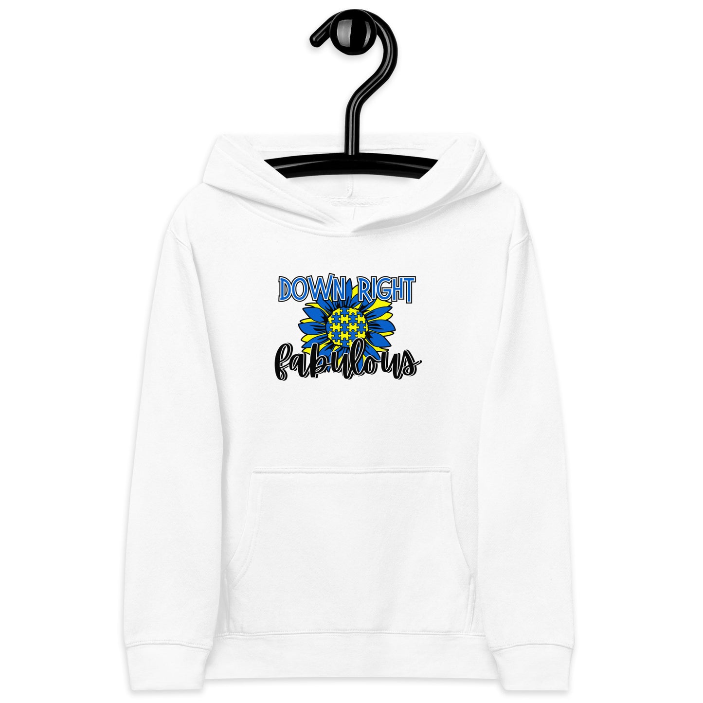 Down Right Fabulous Sunflower Kids Hoodie