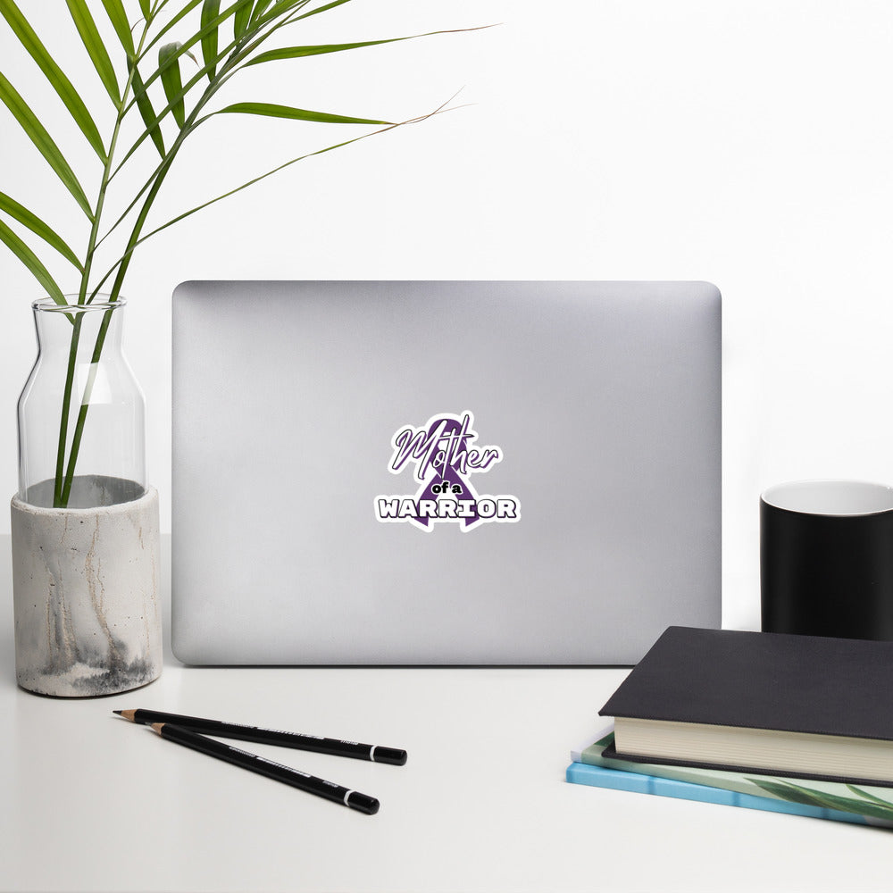 Epilepsy Mother of a Warrior Vinyl Sticker