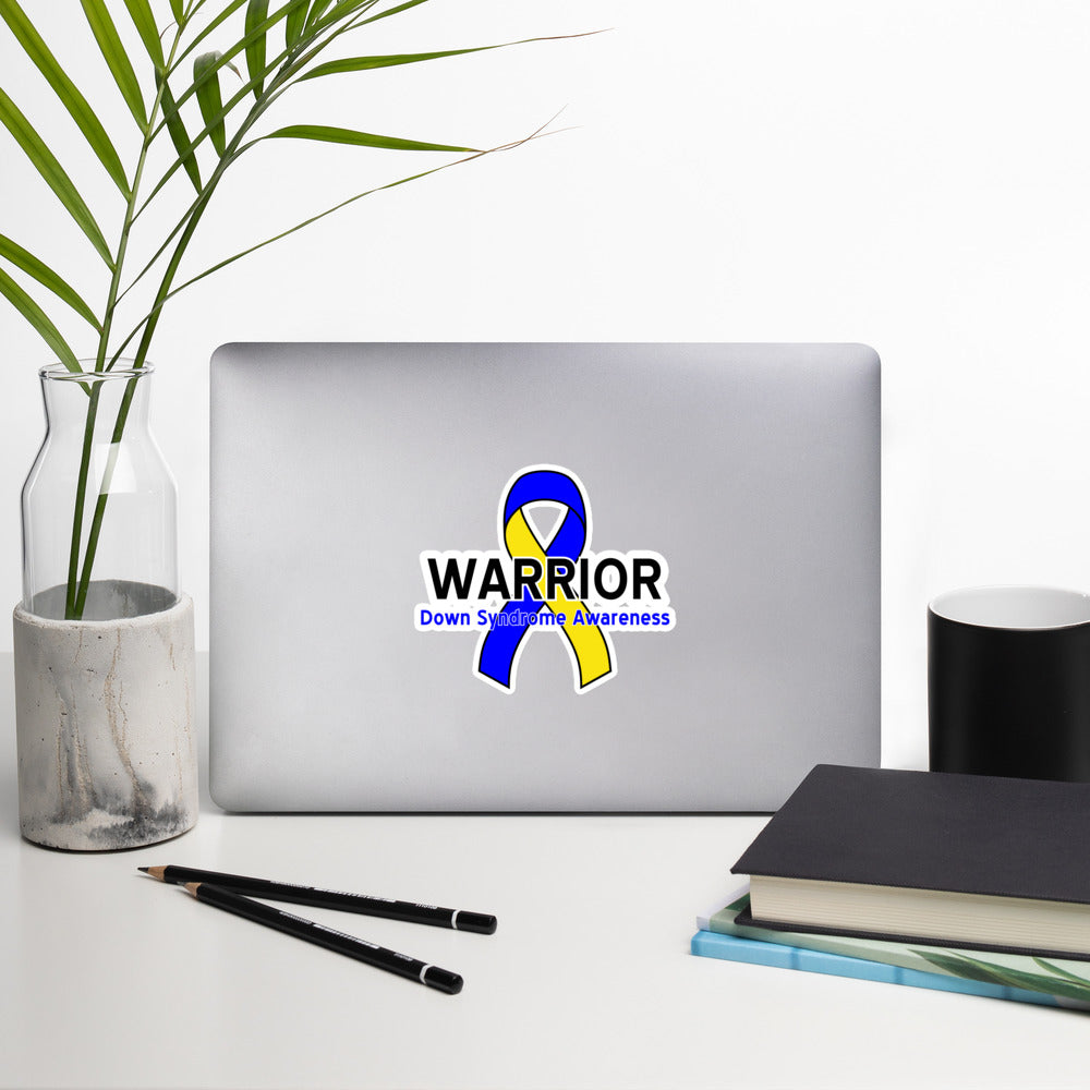 Down Syndrome Warrior III Vinyl Sticker