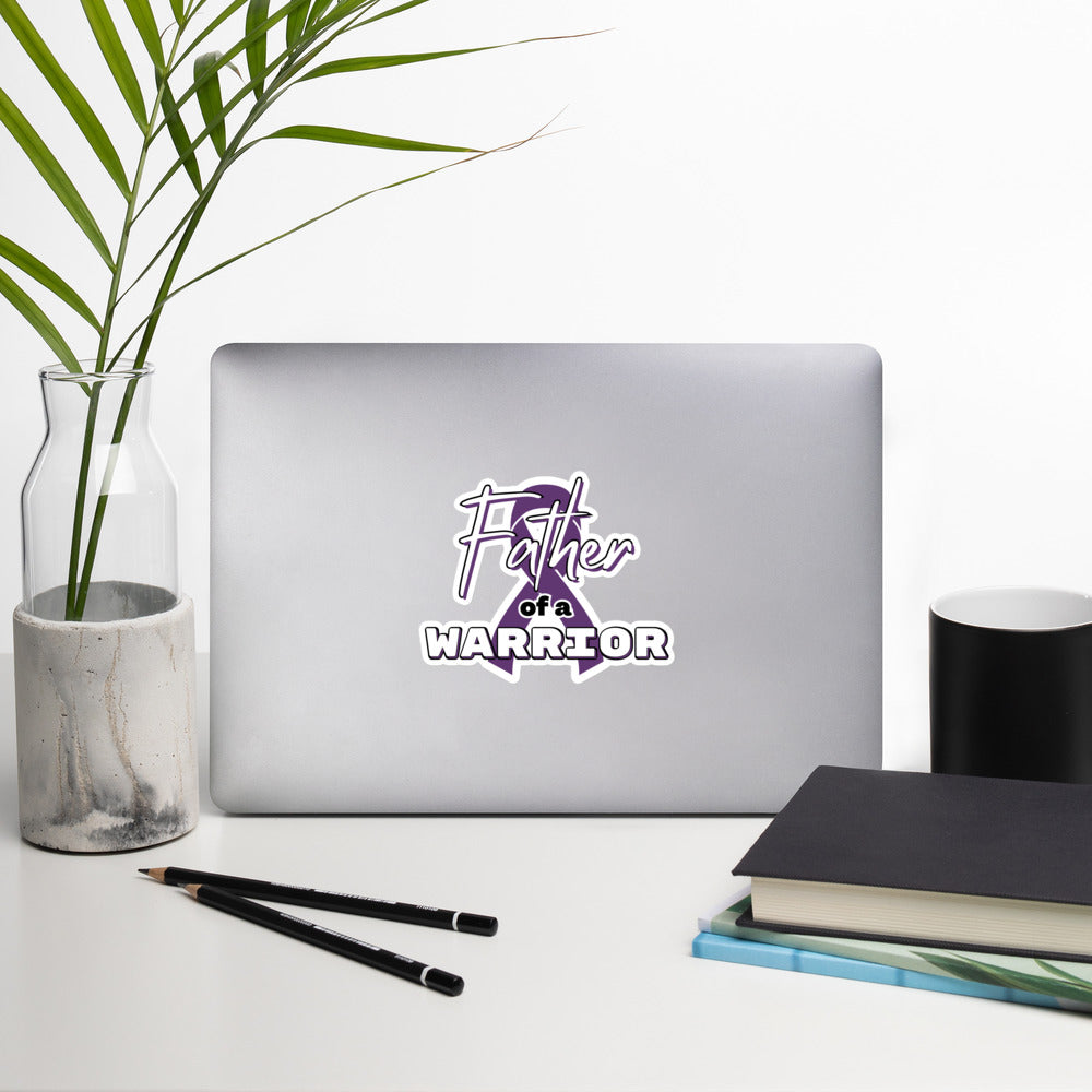 Epilepsy Father of a Warrior Vinyl Sticker