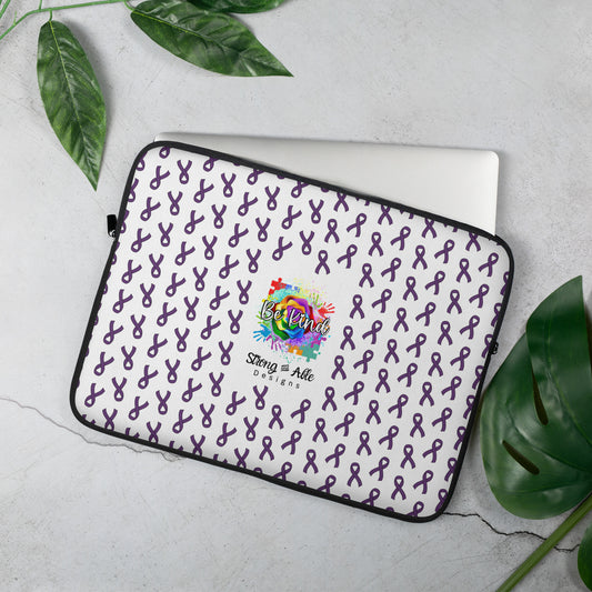 Epilepsy Awareness Ribbon Laptop Sleeve