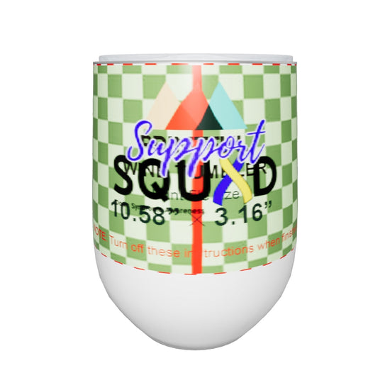 Down syndrome Support Squad Wine Tumbler