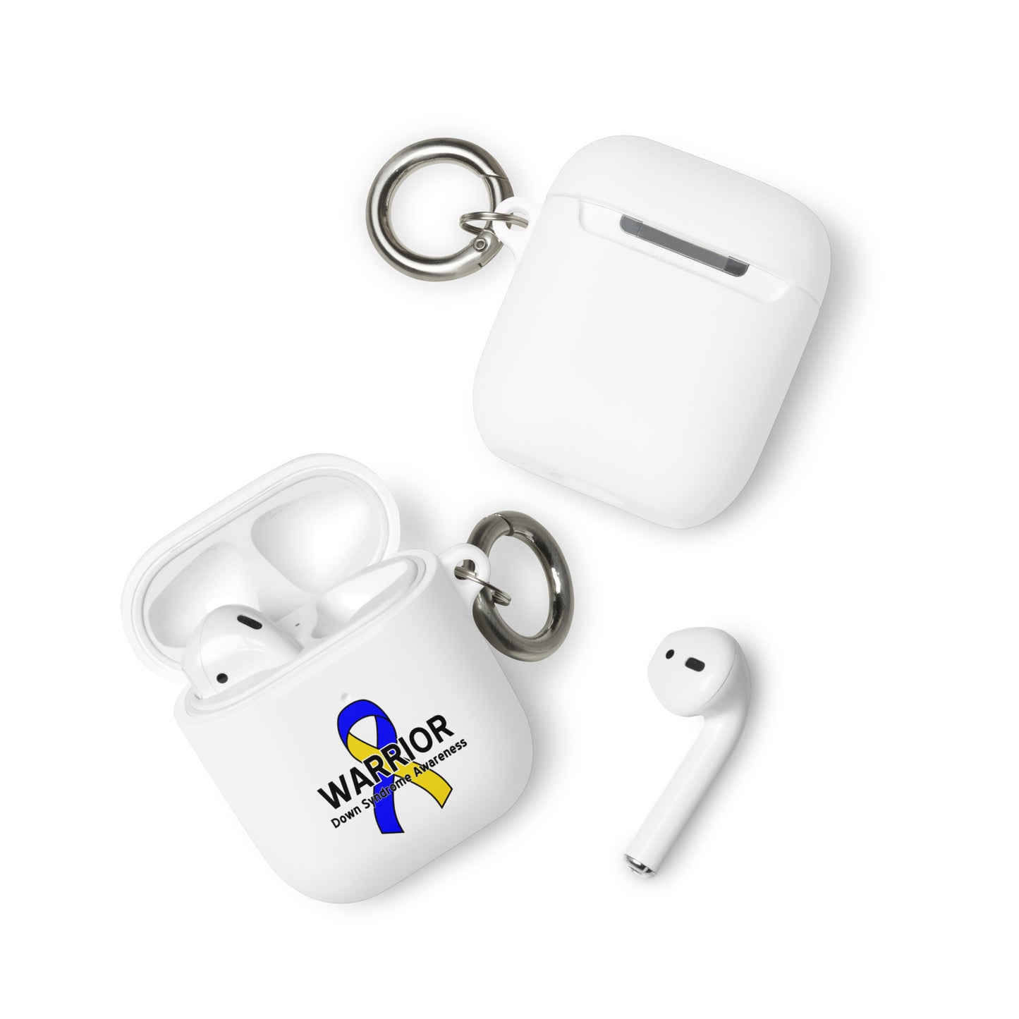 Down Syndrome Warrior III Rubber Case for AirPods®