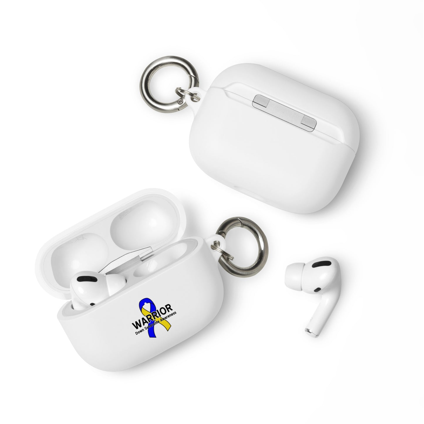 Down Syndrome Warrior III Rubber Case for AirPods®