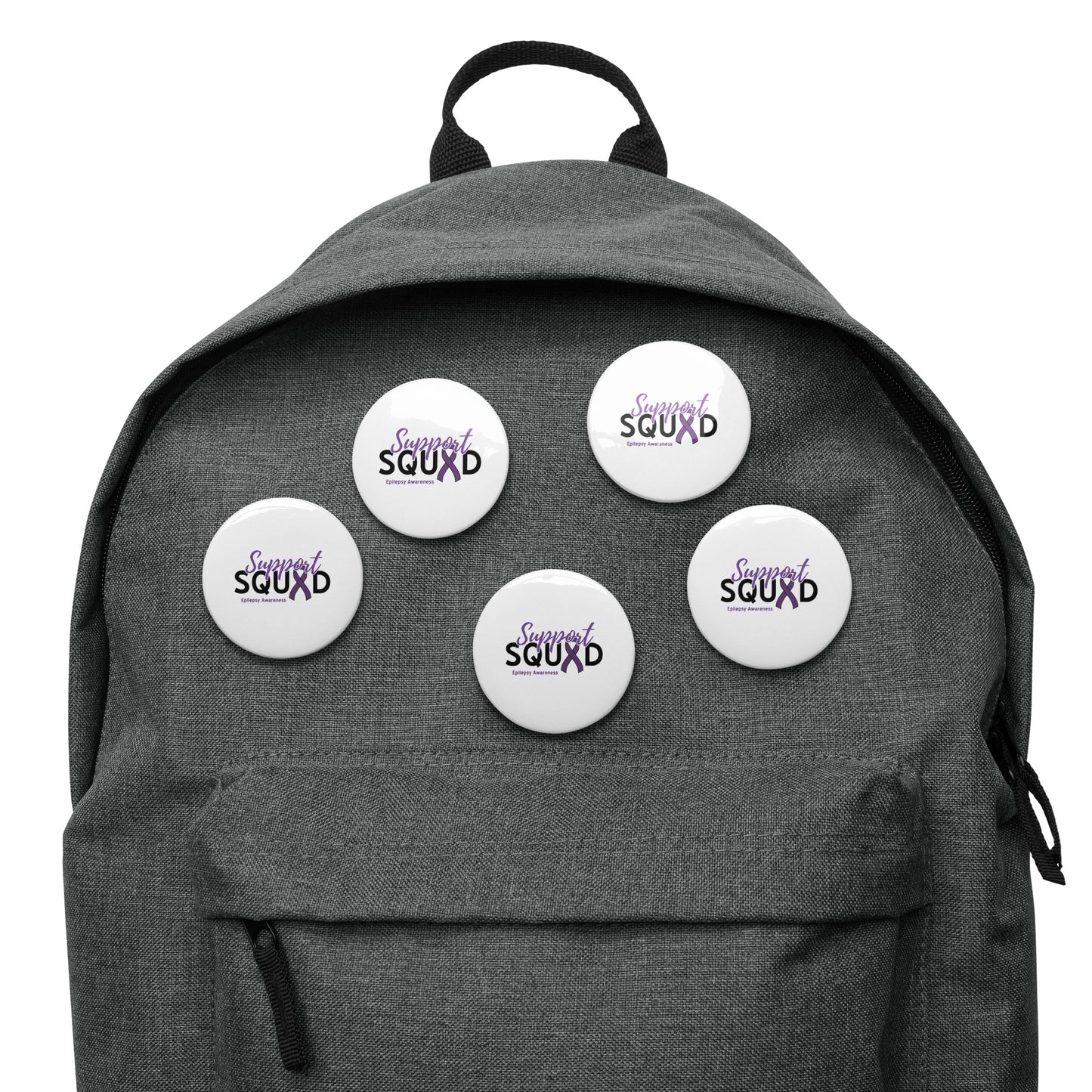 Epilepsy Support Squad Set of (5) Pin Buttons