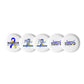 Down syndrome Awareness Set of (5) Pin Buttons