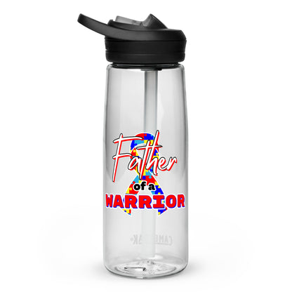 Autism Father of a Warrior Sports Bottle