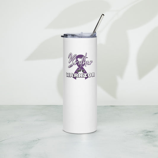 Epilepsy Brother of a Warrior Skinny Tumbler