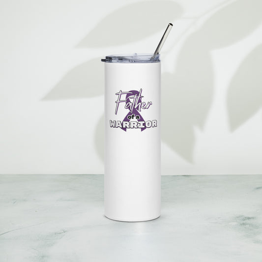 Epilepsy Father of a Warrior Skinny Tumbler