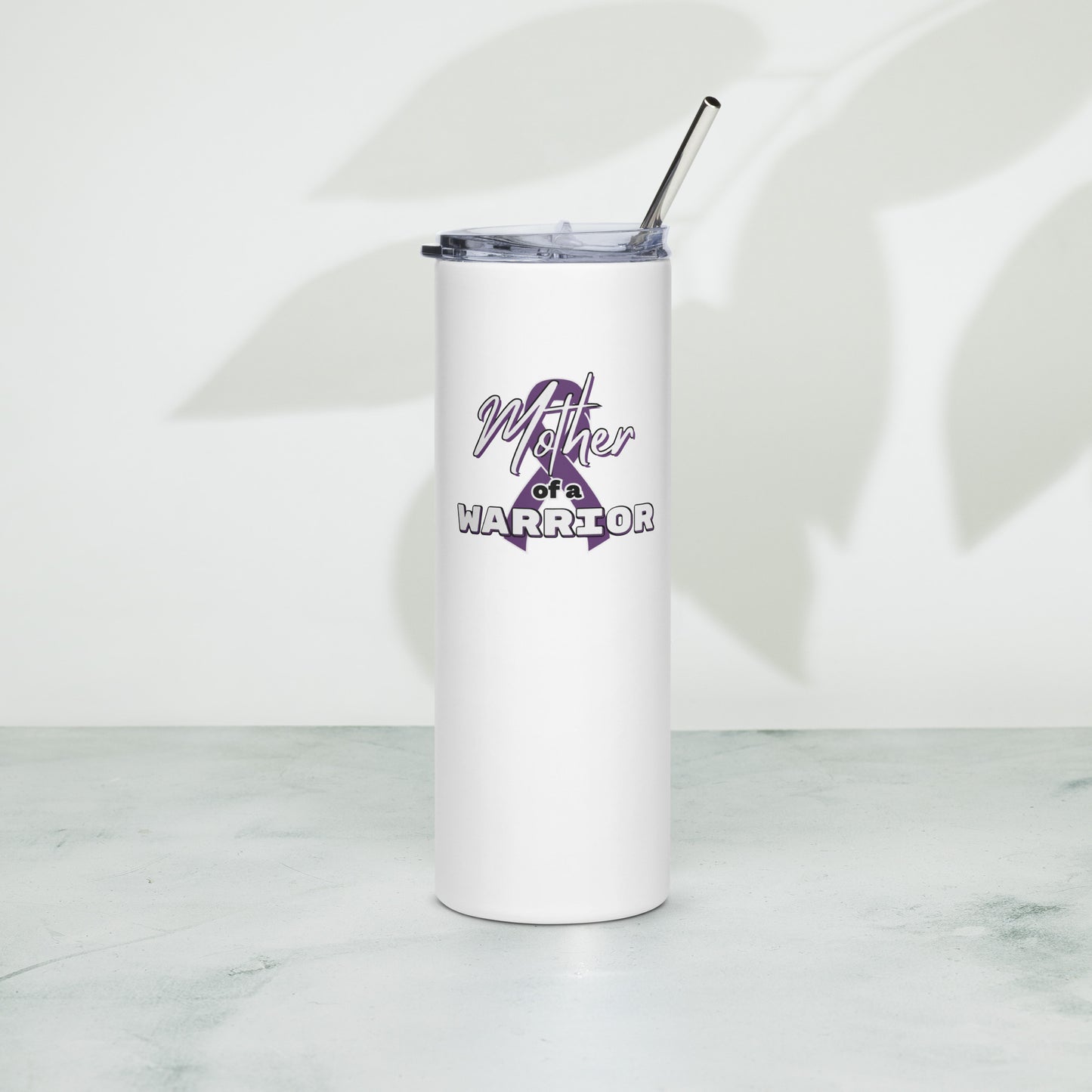 Epilepsy Mother of a Warrior Skinny Tumbler